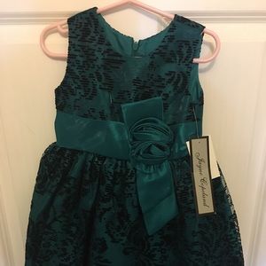 Jayne Copeland Floral Embroidered Dress